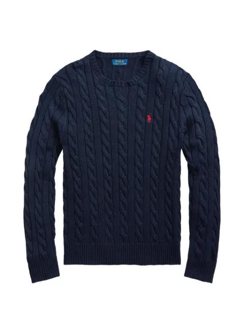 cable-knit crew neck sweater by POLO RALPH LAUREN