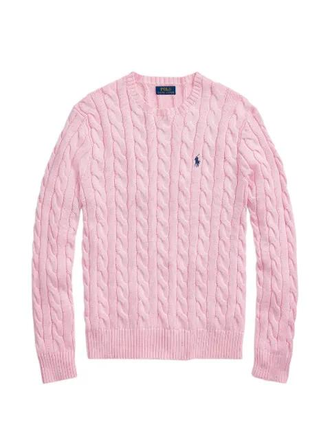 cable-knit crew neck sweater by POLO RALPH LAUREN
