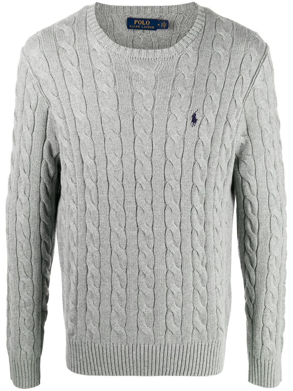 cable knit knitted sweatshirt by POLO RALPH LAUREN