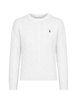 cable-knit logo-embroidered cotton jumper by POLO RALPH LAUREN cable-knit logo-embroidered cotton jumper by POLO RALPH LAUREN