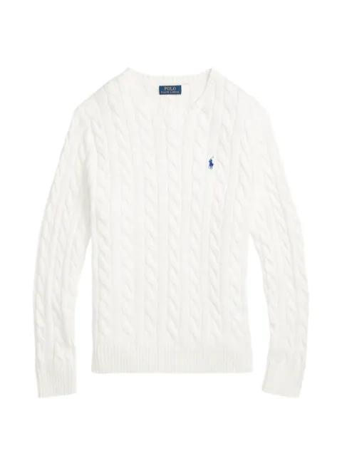 cable-knit logo-embroidered sweater by POLO RALPH LAUREN