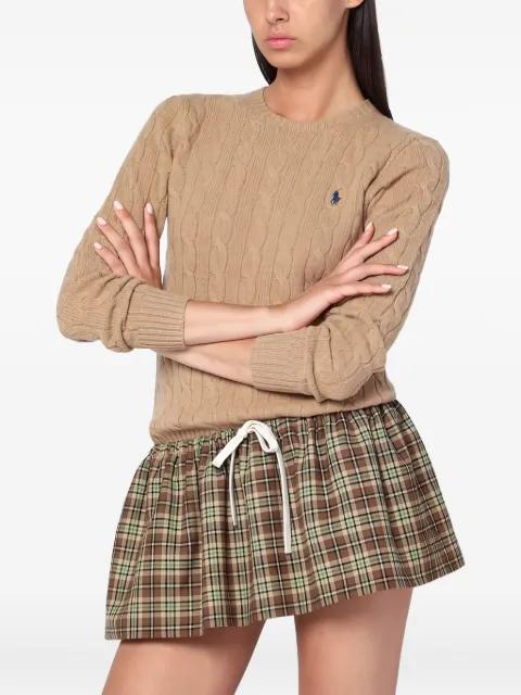 cable-knit logo sweater by POLO RALPH LAUREN
