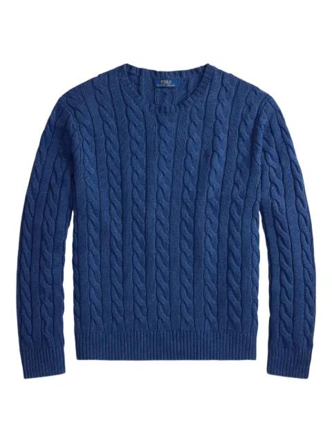 cable-knit long-sleeve sweater by POLO RALPH LAUREN