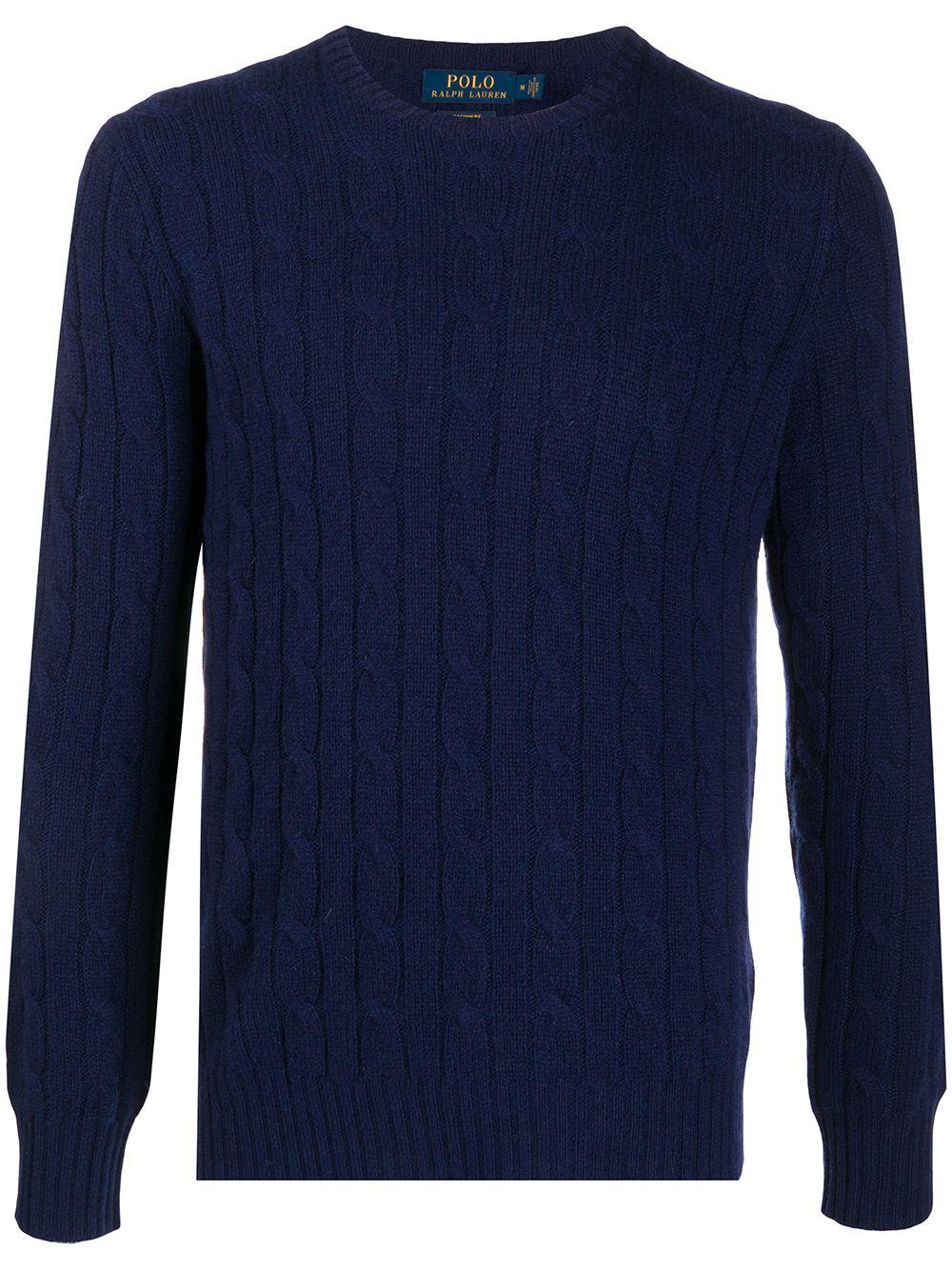 cable knit long-sleeved jumper by POLO RALPH LAUREN