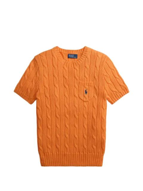 cable-knit pocket jumper by POLO RALPH LAUREN