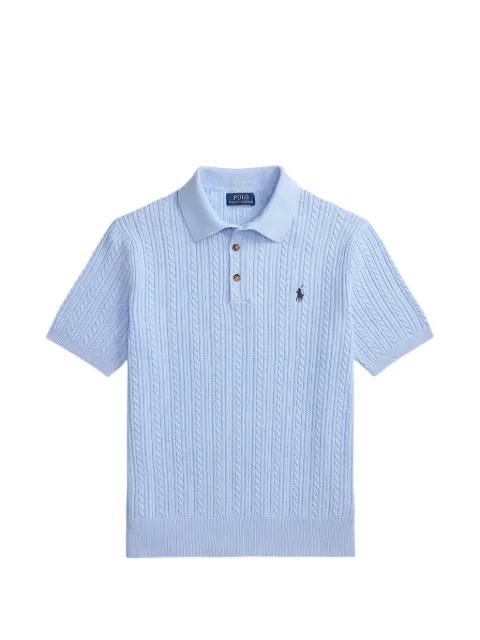 cable-knit polo shirt by POLO RALPH LAUREN