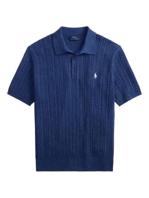 cable-knit polo shirt by POLO RALPH LAUREN