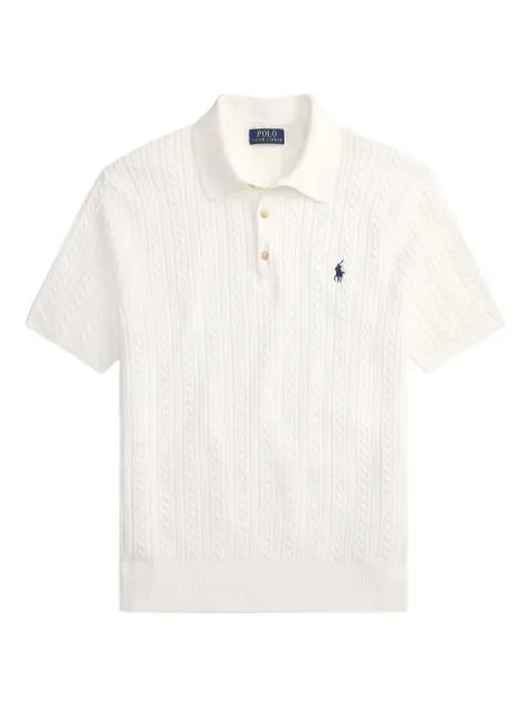 cable-knit polo shirt by POLO RALPH LAUREN
