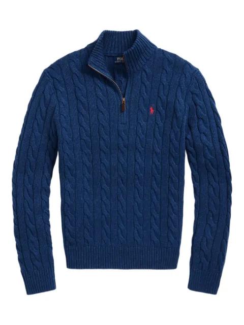 cable-knit quarter-zip sweater by POLO RALPH LAUREN