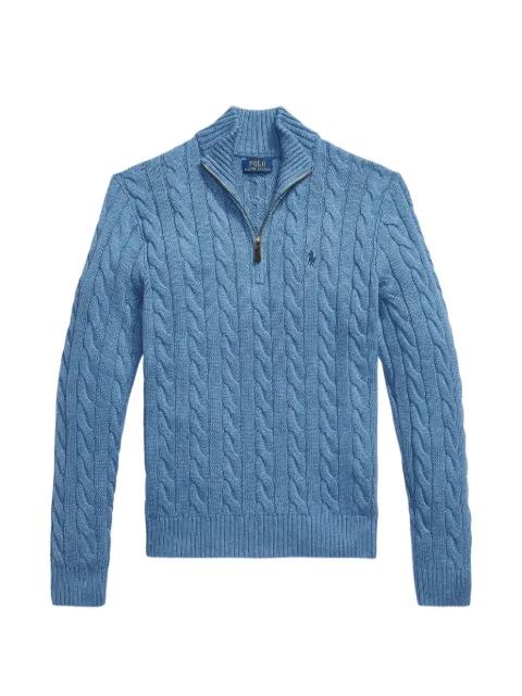 cable-knit quarter-zip sweater by POLO RALPH LAUREN