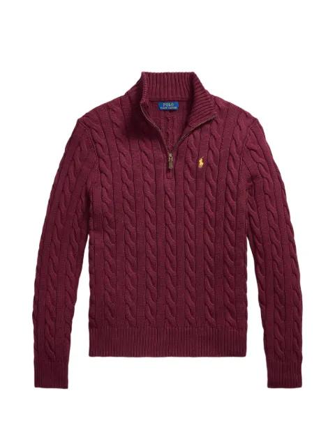 cable-knit quarter-zip sweater by POLO RALPH LAUREN