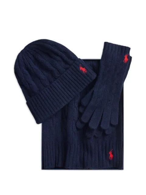 cable-knit scarf (set of three) by POLO RALPH LAUREN