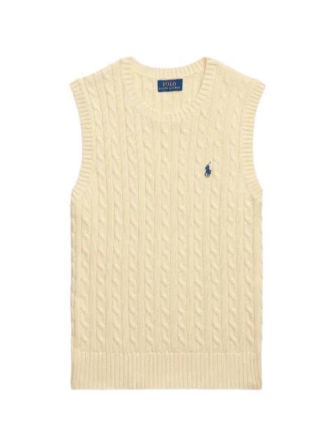 cable-knit sleeveless top by POLO RALPH LAUREN
