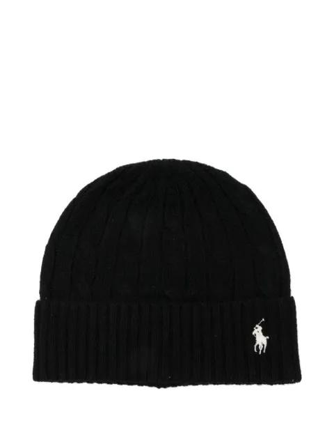 cable-knit wool beanie hat by POLO RALPH LAUREN