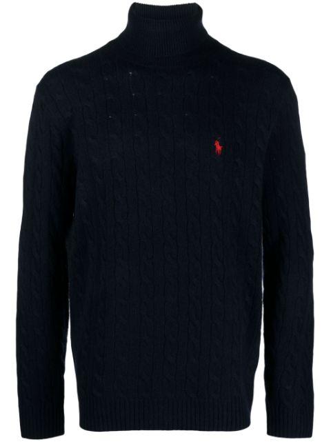 cable-knit wool-blend jumper by POLO RALPH LAUREN