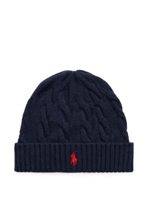 cable-knit wool-cashmere beanie by POLO RALPH LAUREN