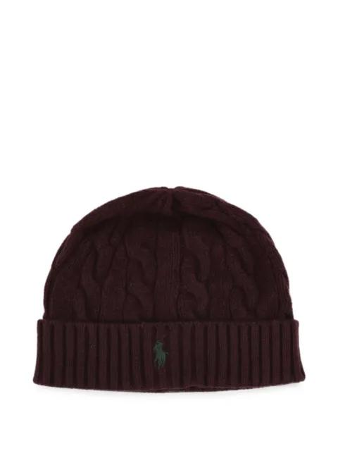 cable-knit wool-cashmere beanie by POLO RALPH LAUREN