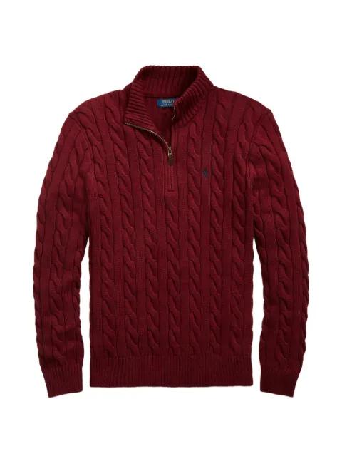 cable knit zip sweater by POLO RALPH LAUREN