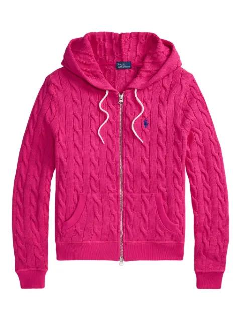 cable-knit zip-up cardigan by POLO RALPH LAUREN