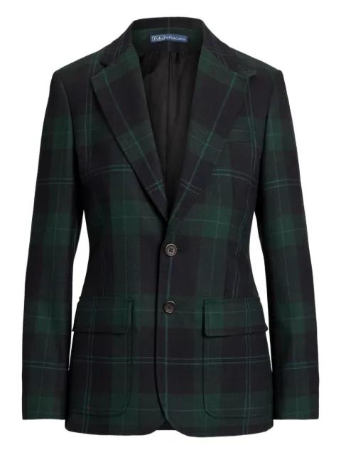 check-pattern wool blazer by POLO RALPH LAUREN
