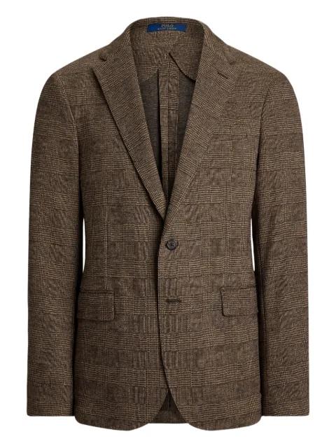 checke-pattern single-breasted blazer by POLO RALPH LAUREN