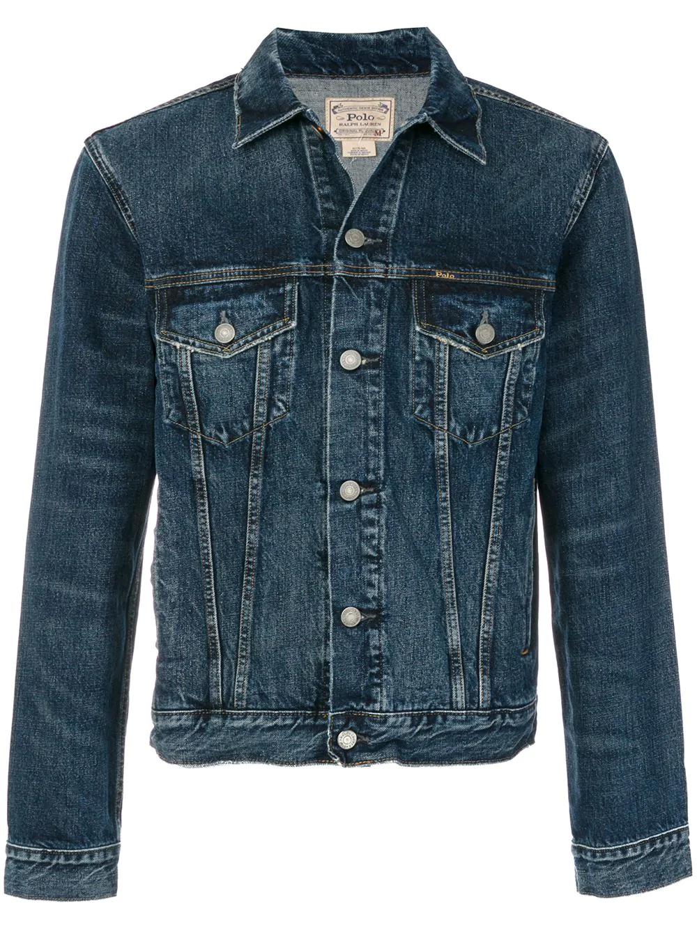 classic-collar cotton denim jacket by POLO RALPH LAUREN