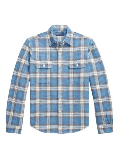 collared flannel shirt by POLO RALPH LAUREN