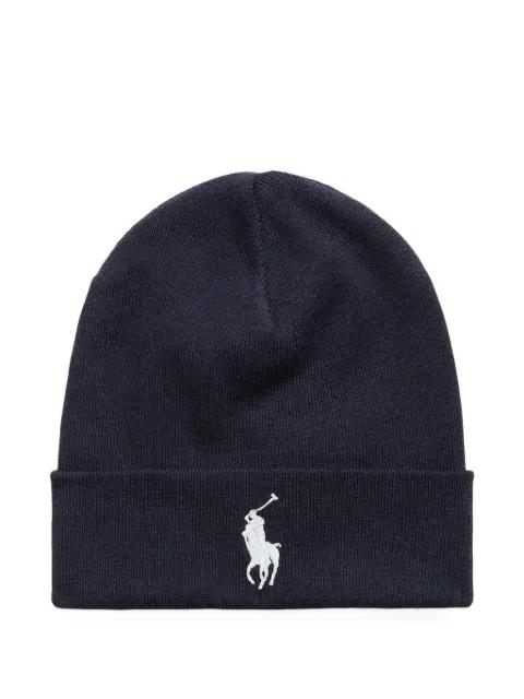 cotton embroidered-logo beanie by POLO RALPH LAUREN