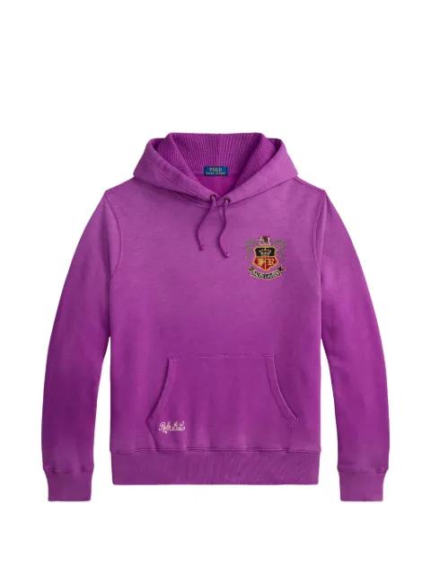 crest-embroidered hoodie by POLO RALPH LAUREN