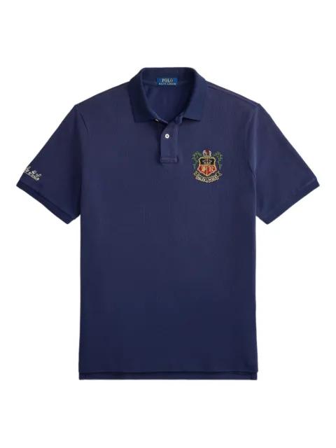 crest embroidered polo shirt by POLO RALPH LAUREN