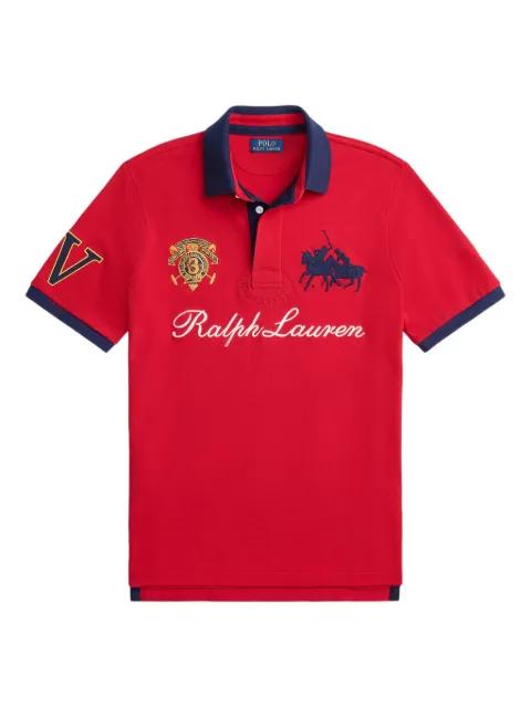 crest-embroidered polo shirt by POLO RALPH LAUREN