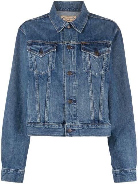 cropped denim jacket by POLO RALPH LAUREN