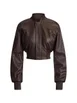 cropped leather jacket by POLO RALPH LAUREN cropped leather jacket by POLO RALPH LAUREN