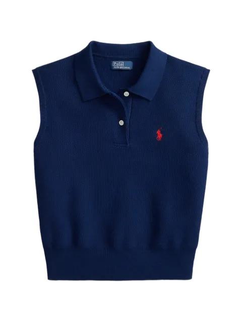 cropped sleeveless sweater by POLO RALPH LAUREN