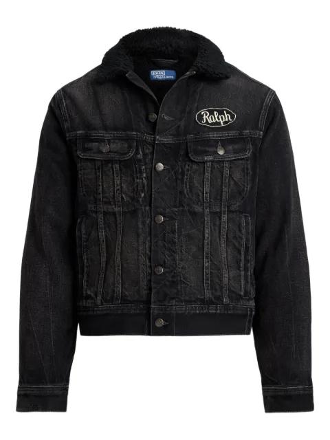 denim sherpa-collar jacket by POLO RALPH LAUREN