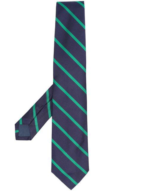diagonal stripe silk tie by POLO RALPH LAUREN