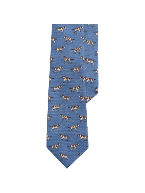 dog-print pattern tie by POLO RALPH LAUREN