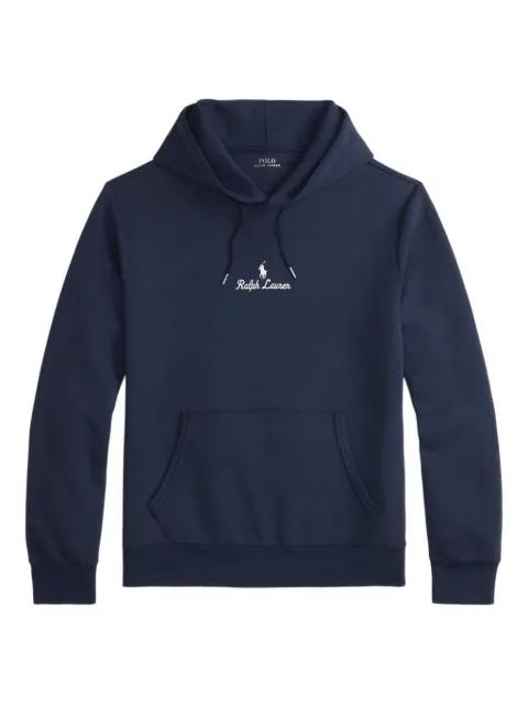 double-knit logo hoodie by POLO RALPH LAUREN
