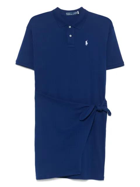 draped-panel mini dress by POLO RALPH LAUREN