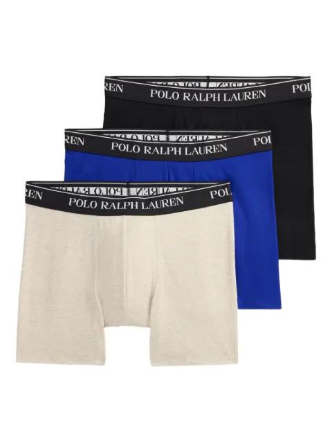 elastic-waistband boxer briefs pack of three by POLO RALPH LAUREN