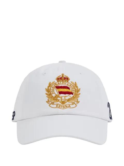 embroidered-crest baseball cap by POLO RALPH LAUREN