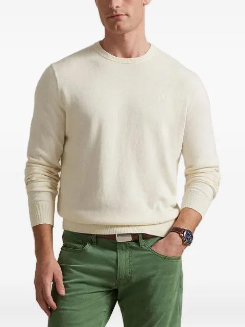 embroidered crew-neck sweater by POLO RALPH LAUREN
