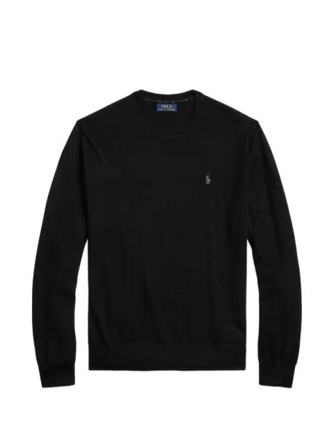 embroidered crew-neck sweater by POLO RALPH LAUREN