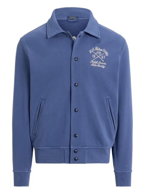 embroidered-detail bomber jacket by POLO RALPH LAUREN