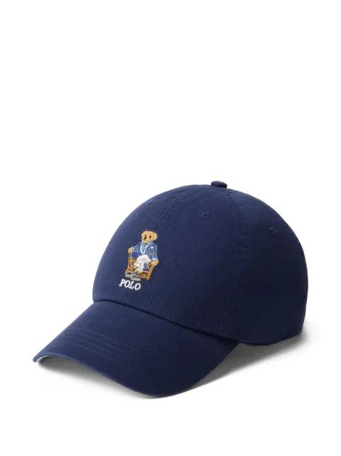 embroidered-logo baseball cap by POLO RALPH LAUREN