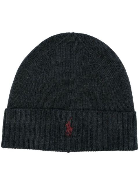 embroidered logo beanie by POLO RALPH LAUREN