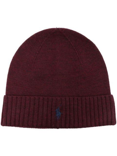 embroidered logo beanie by POLO RALPH LAUREN