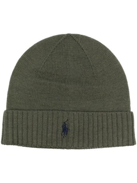 embroidered logo beanie by POLO RALPH LAUREN