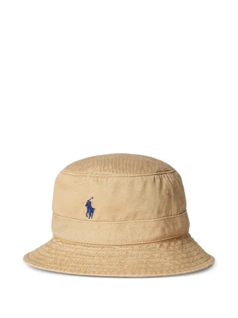 embroidered-logo bucket hat by POLO RALPH LAUREN