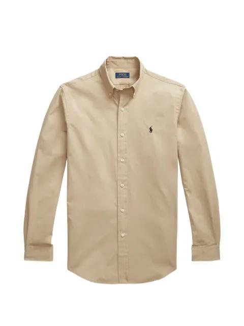 embroidered-logo button-down shirt by POLO RALPH LAUREN